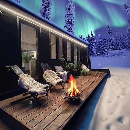 Lapland Riverside, Landscape Cabin, Kuukkeli 6, Yllaes, Tiny Home With Sauna, Fireplace, Terrace, Bbq, Wifi, Ski, Fishing, Pets Ok Äkäslompolo エクステリア 写真